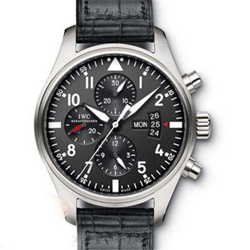 IWC萬國新款飛行員系列IW377704 CHRONOGRAPH 鋼帶男士計時自動機械腕表-万国 IWC