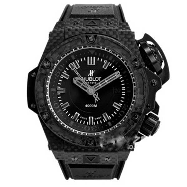 高仿宇舶Hublot王者至尊系列731QX.1140.碳纖維表殼跟正品一樣材料，48毫米大表盤，粗狂大手腕配帶，頂尖個性複刻手錶！HBBV6超級高仿名表-恒宝宇舶表Hublot