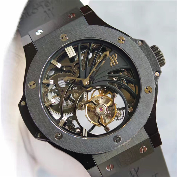 高仿宇舶機械表，Hublot 恒寶大爆炸 Big Bang 304.TX.1170.LR 頂級鏤空真陀飛輪男表，瑞士真陀飛輪，超A品質！-恒宝宇舶表Hublot