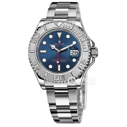 Noob廠官網 v7 勞力士 超A rolex Yacht-Master 遊艇名仕型116622 藍色表盤 紅針，冰蓝夜光，2836/3135机心，最好的复刻-勞力士Rolex