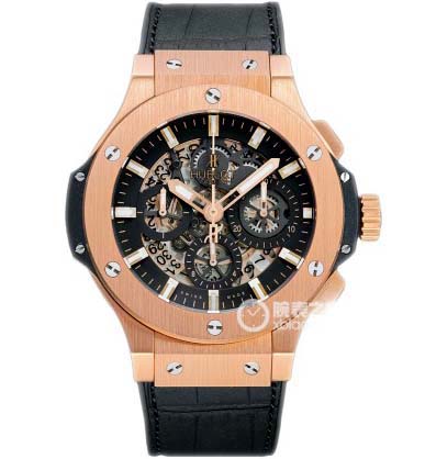 恒寶高仿機械表，Hublot 宇舶 BIG BANG STEEL大爆炸311.PX.1180,全玫瑰金表盘機械手表，镂空背透7750自動機械，最高品質-恒宝宇舶表Hublot