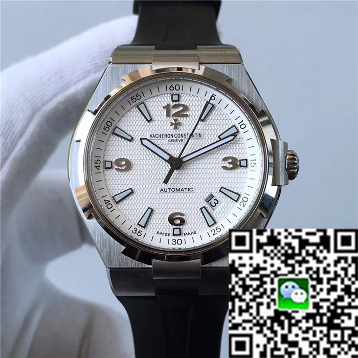 1:1 江詩丹頓機械手表，vacheron constnitn 縱橫四海OVERSEAS系列 P47040,白色表盤，白金拉絲表殼，瑞士機械機心，蝴蝶扣,JF廠-江诗丹顿Vacheron Constantin