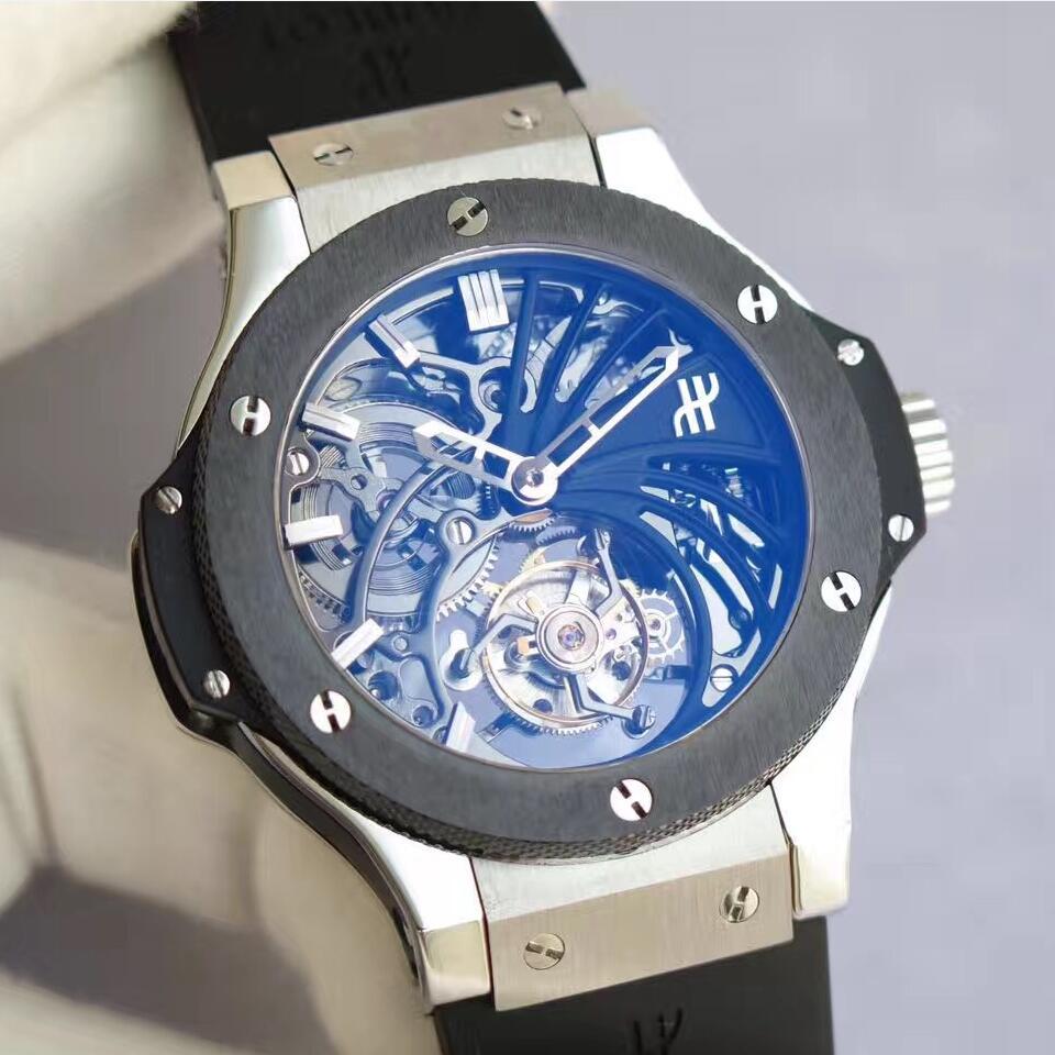 精仿復刻恒寶大爆炸手表，壹比壹Hublot Big Bang 304TX.1170.LR 頂級鏤空真陀飛輪男手表，瑞士陀飛輪機心 超A品質！-恒宝宇舶表Hublot